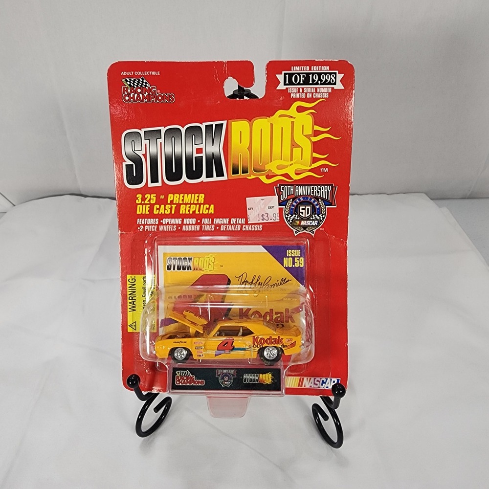 Racing Champions Stock Rods Bobby Hamilton Kodak 4 NASCAR 50th Anniversary 1/98